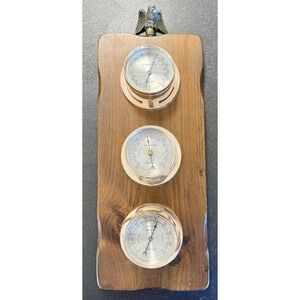 Springfield Weather Station Thermometer Humidity Barometer Eagle Vintage